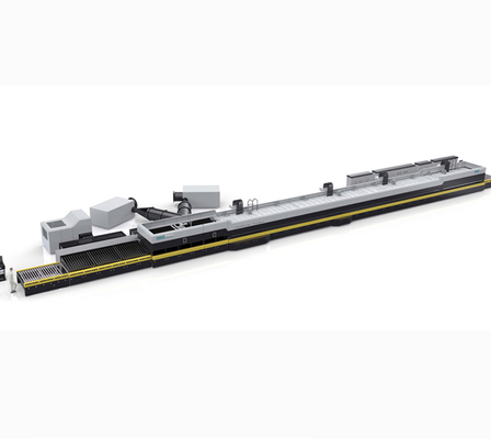 Architecture High Productivity Continuous Automatic Photovoltaic JetConvection Thin Glass Tempering Machine Price 3.2mm Low-E
